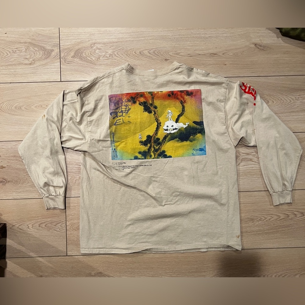 Kids See Ghosts Kid Cudi Kanye West Long Sleeve Tee 2XL